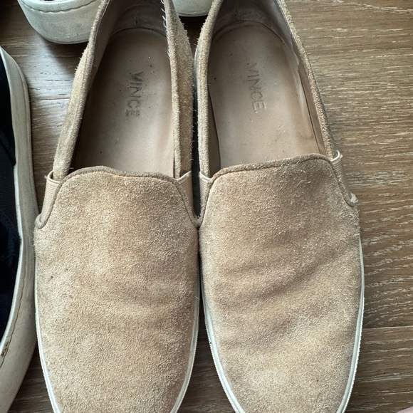 Vince Women’s Suede Slip-On Loafers - Black, Brown, Tan, Cream, Burgundy - Picture 3 of 6